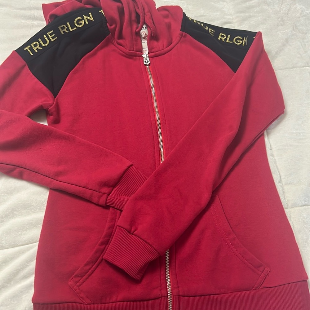 True religion zip up hoodie